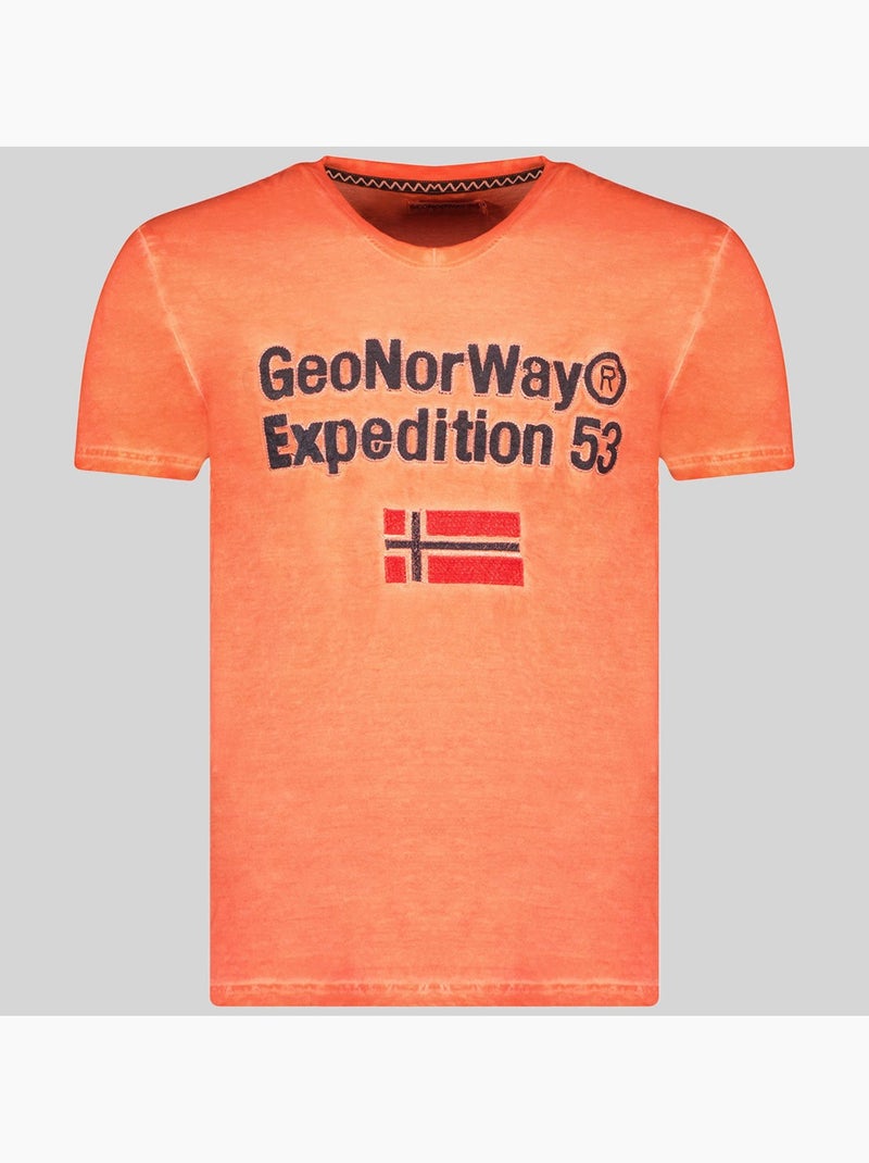 T-shirt jimdo – geographical norway Corail - Kiabi