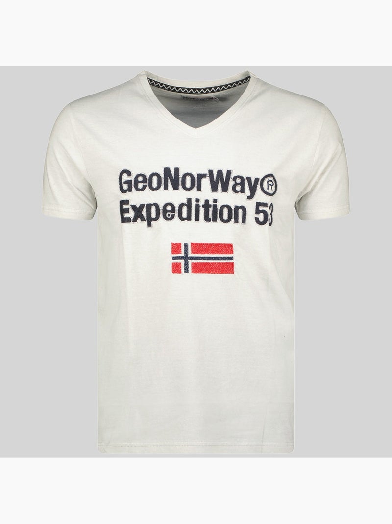 T-shirt jimdo – geographical norway Gris clair - Kiabi
