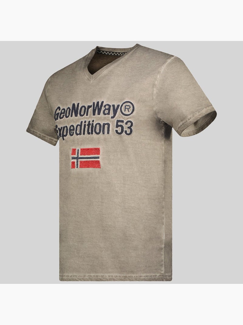 T-shirt jimdo – geographical norway Lichtgrijs - Kiabi