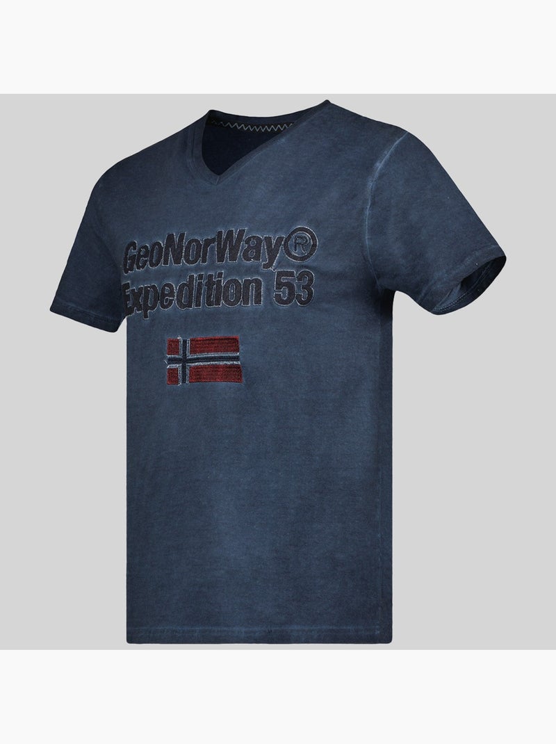 T-shirt jimdo – geographical norway Marineblauw - Kiabi