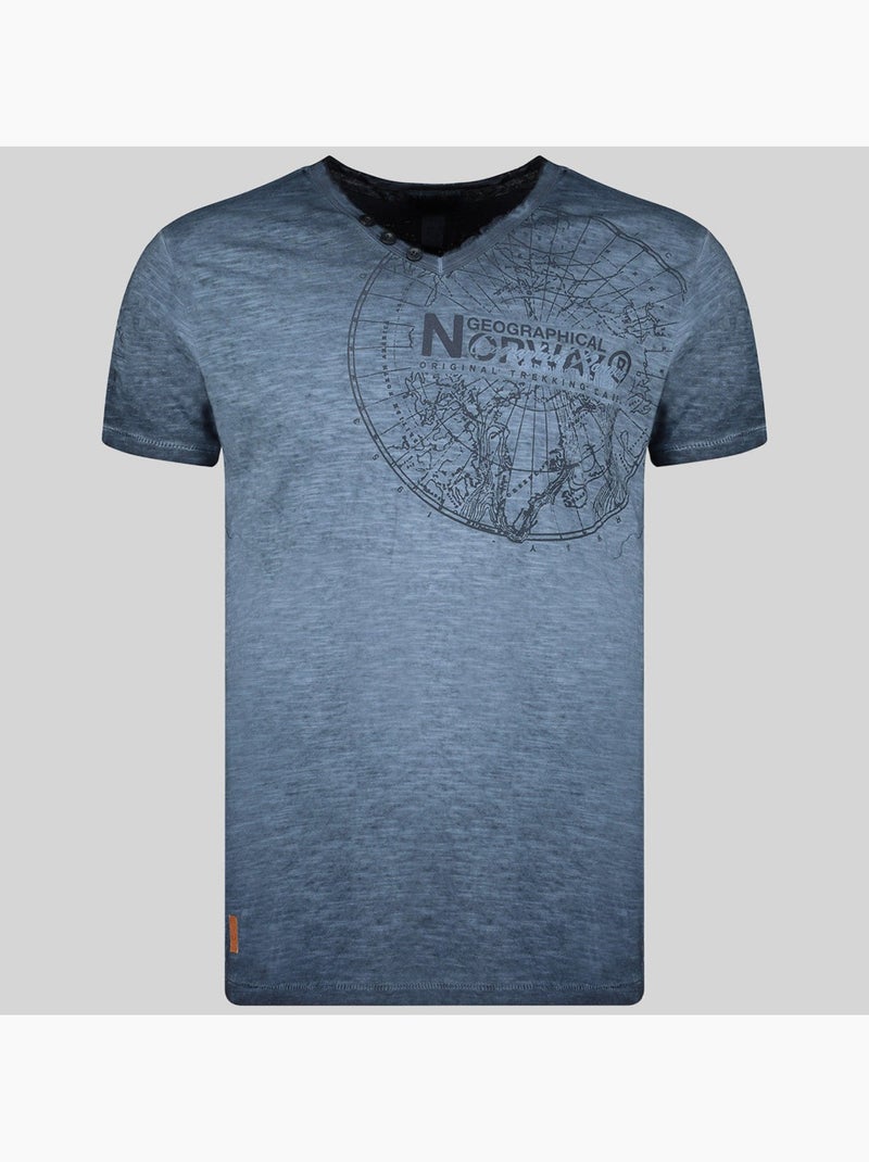 T-shirt jimperable – geographical norway Bleu marine - Kiabi