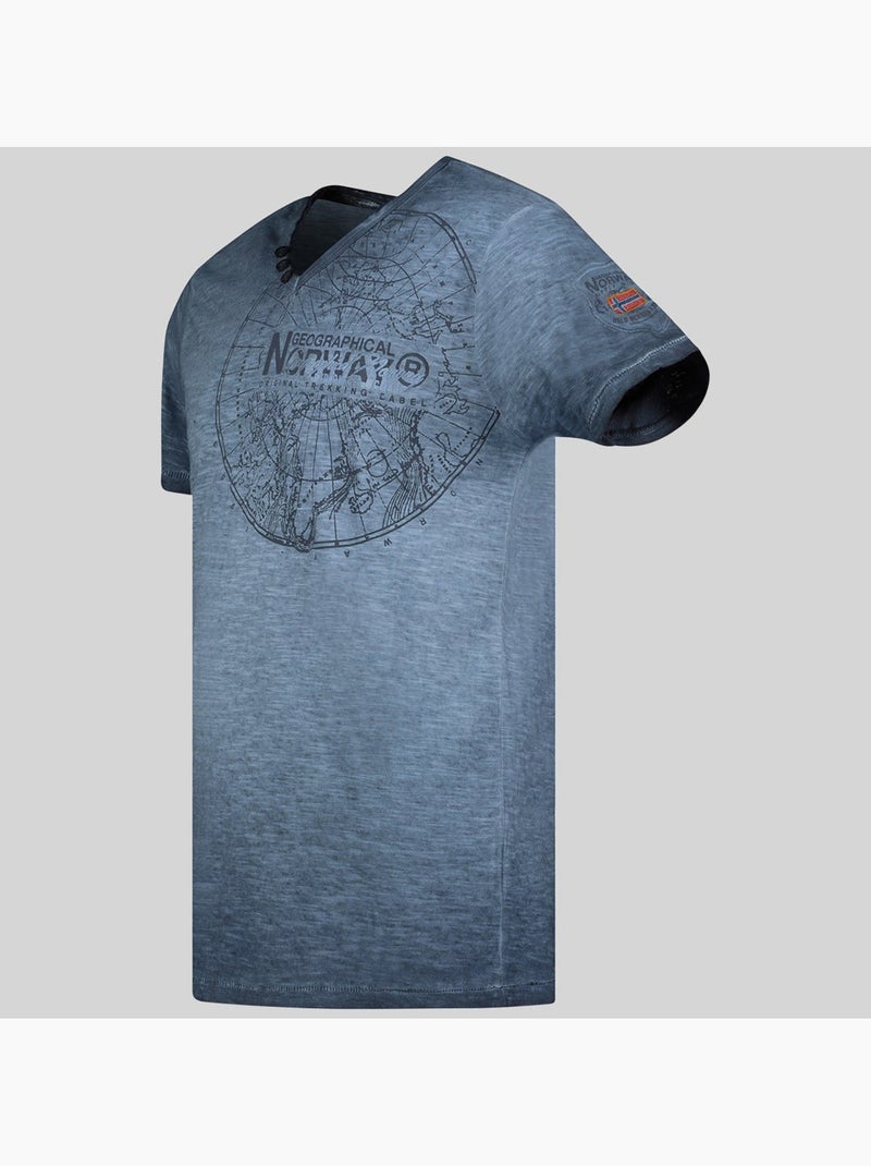 T-shirt jimperable – geographical norway Marineblauw - Kiabi