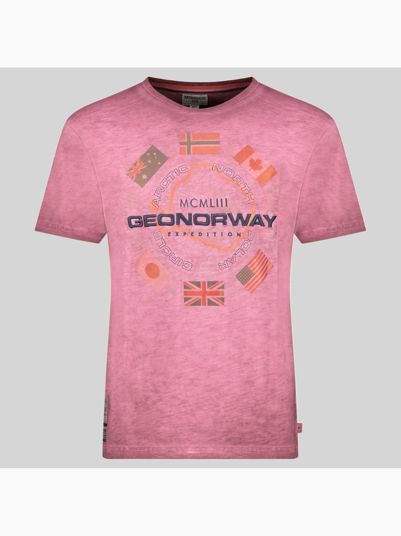 T-shirt jirkel – geographical norway Bordeaux - Kiabi