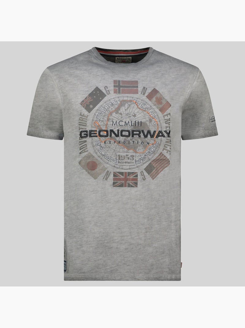T-shirt jirkel – geographical norway Donkergrijs - Kiabi