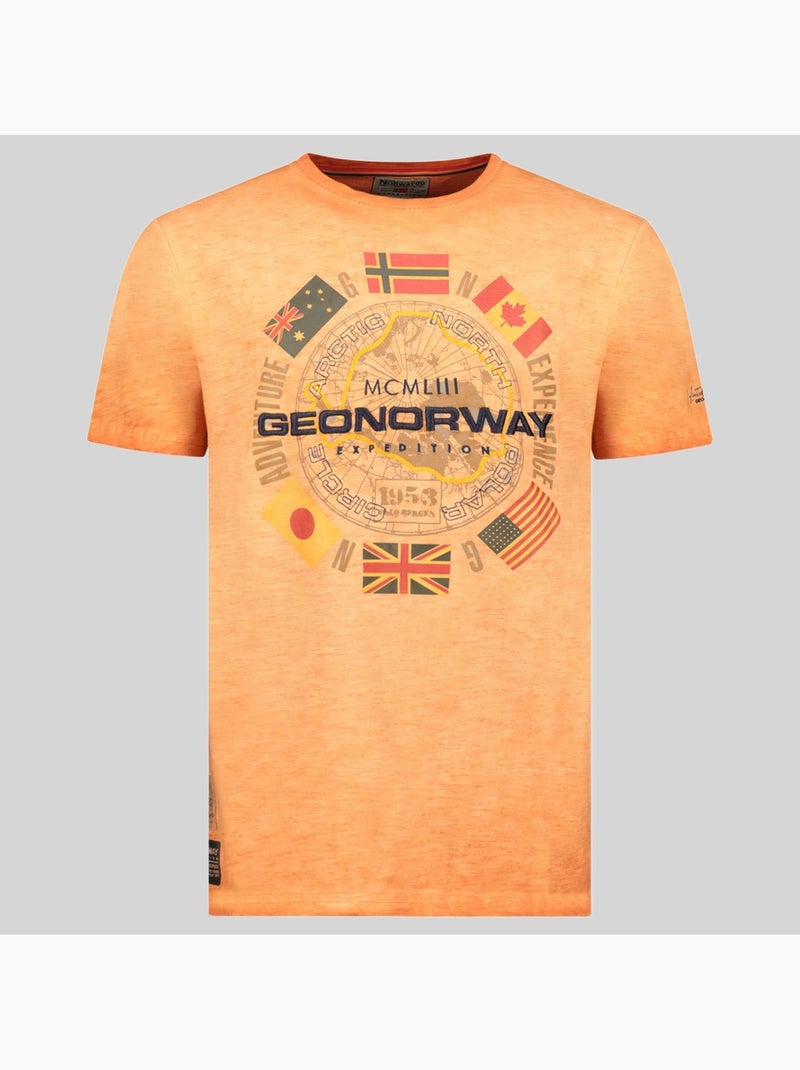T-shirt jirkel – geographical norway Koraal - Kiabi