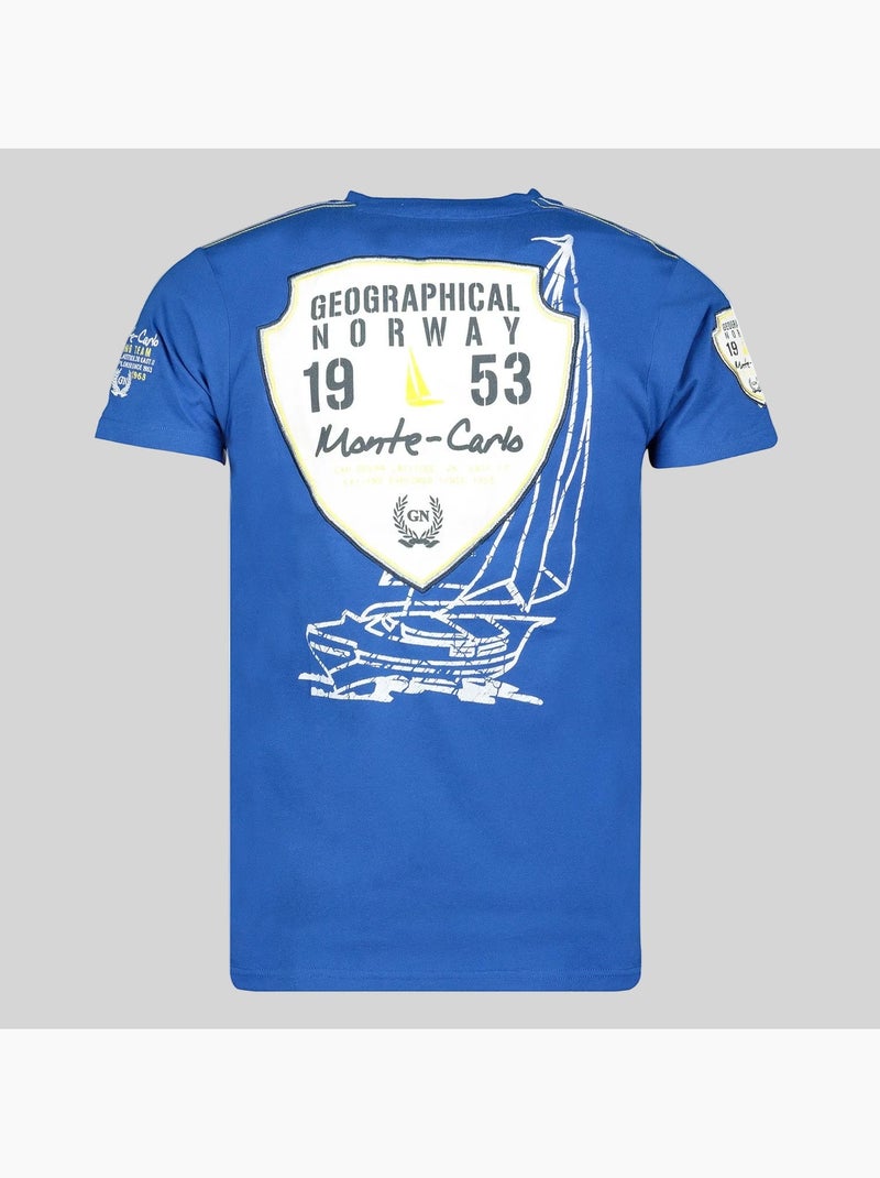 T-shirt jocean – geographical norway Koningsblauw - Kiabi