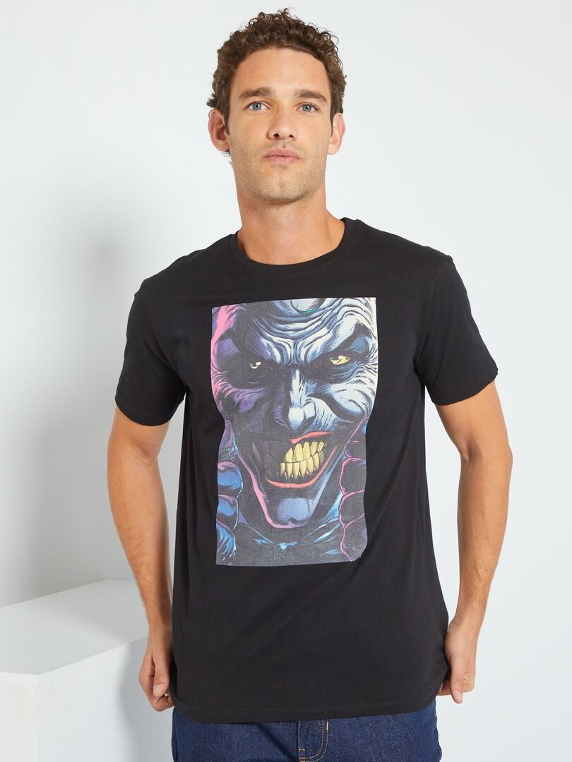T-shirt 'Joker' 'Batman' de 'DC Comics' noir - Kiabi