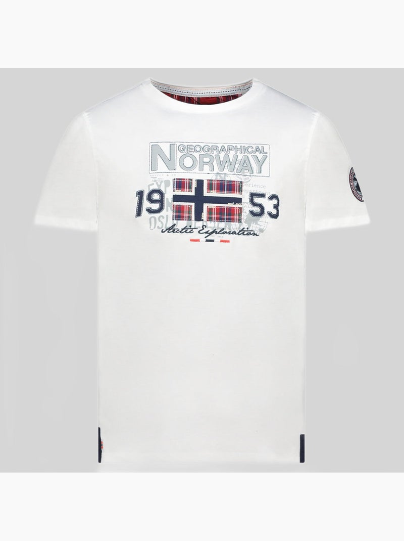 T-shirt jolympia – geographical norway Blanc - Kiabi