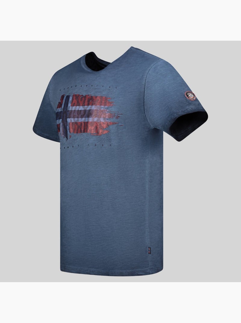 T-shirt jopograph – geographical norway Bleu marine - Kiabi
