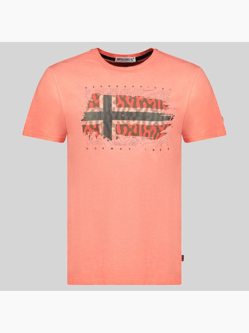 T-shirt jopograph – geographical norway Corail - Kiabi