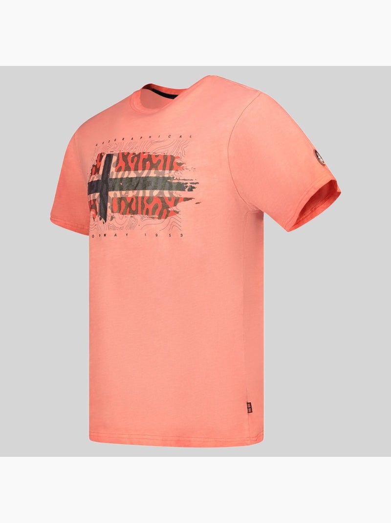T-shirt jopograph – geographical norway Corail - Kiabi