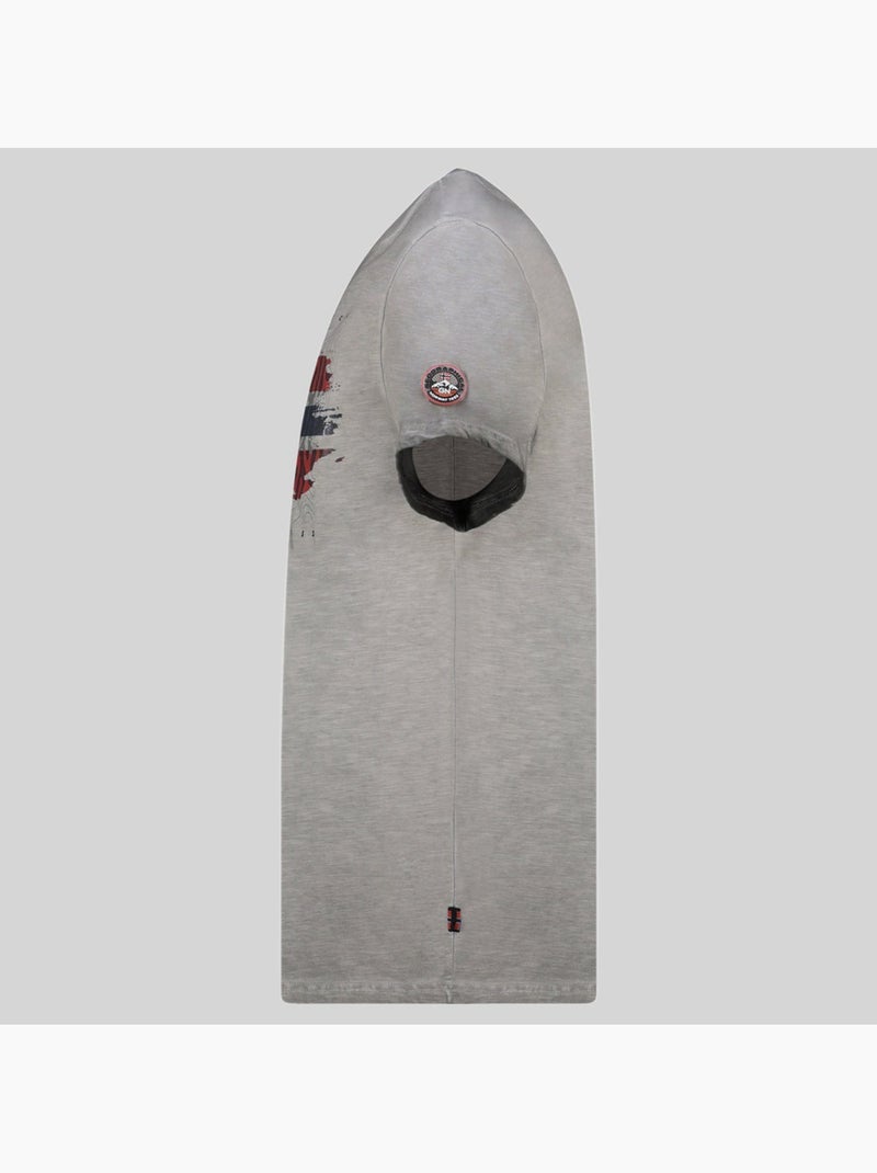 T-shirt jopograph – geographical norway Lichtgrijs - Kiabi