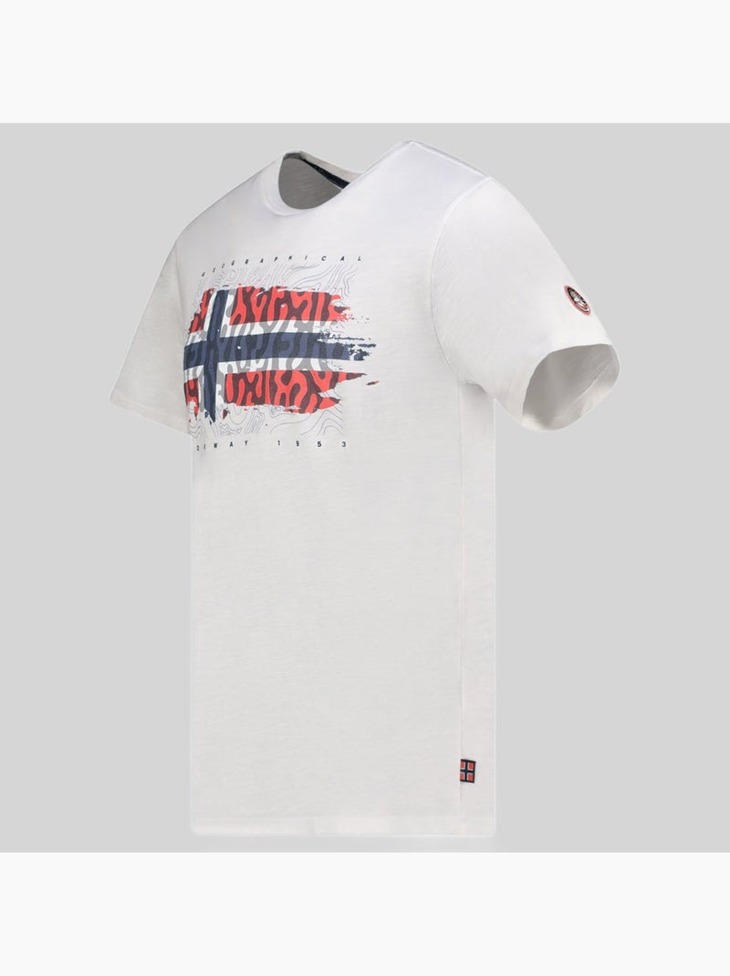 T-shirt jopograph – geographical norway Wit - Kiabi