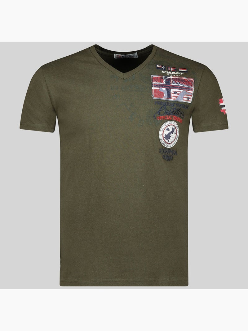 T-shirt jotham – geographical norway Kaki - Kiabi