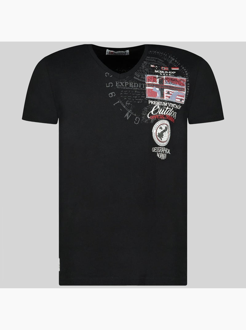T-shirt jotham – geographical norway Noir - Kiabi