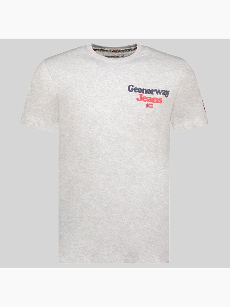 T-shirt joupper – geographical norway Lichtgrijs - Kiabi