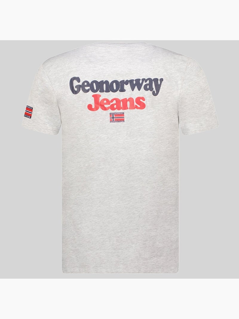 T-shirt joupper – geographical norway Lichtgrijs - Kiabi