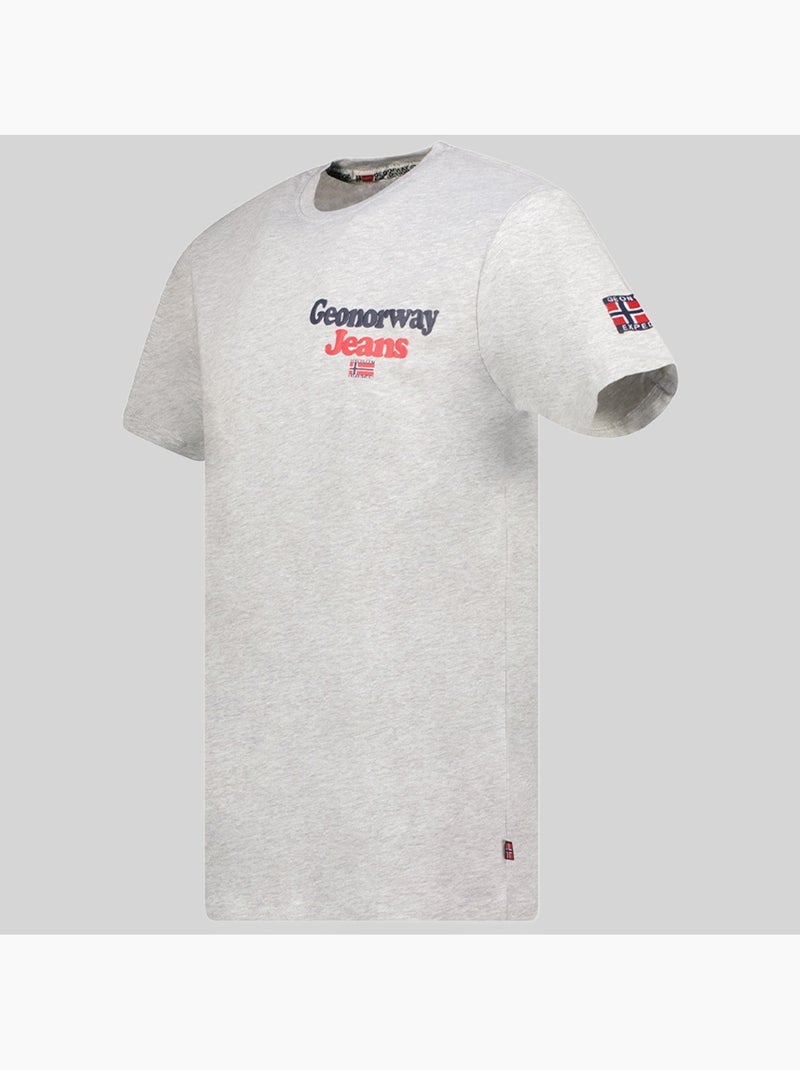 T-shirt joupper – geographical norway Lichtgrijs - Kiabi