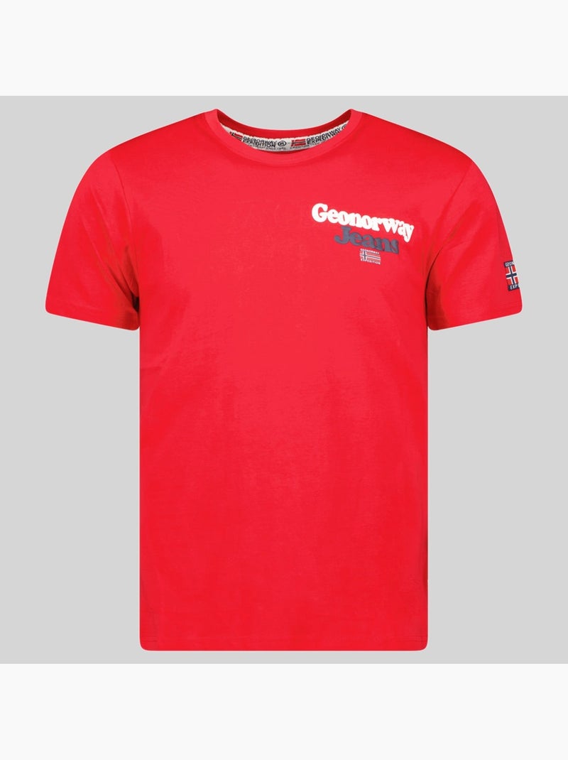 T-shirt joupper – geographical norway Rood - Kiabi