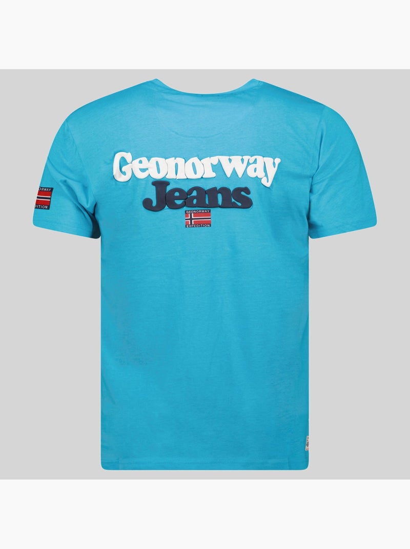 T-shirt joupper – geographical norway Turkoois - Kiabi
