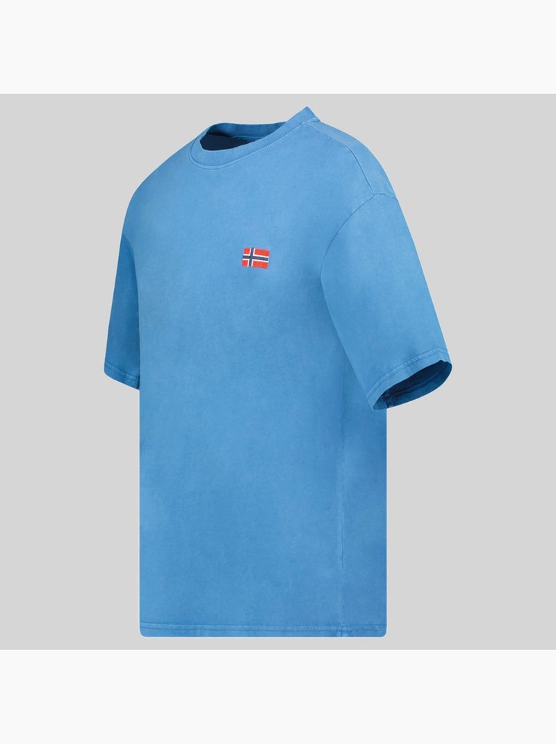 T-shirt joversize – geographical norway Blauw - Kiabi
