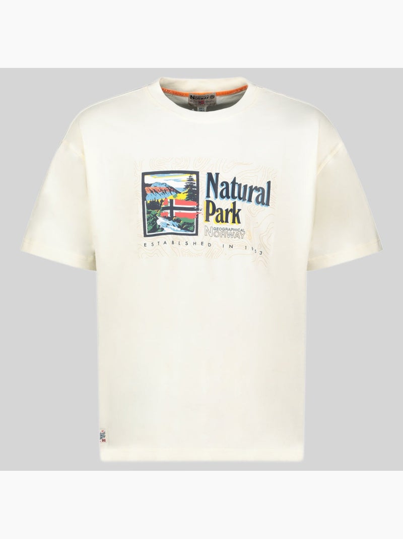 T-shirt jpark – geographical norway Blanc - Kiabi