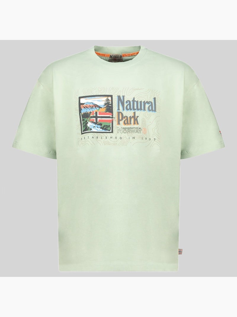 T-shirt jpark – geographical norway Vert - Kiabi