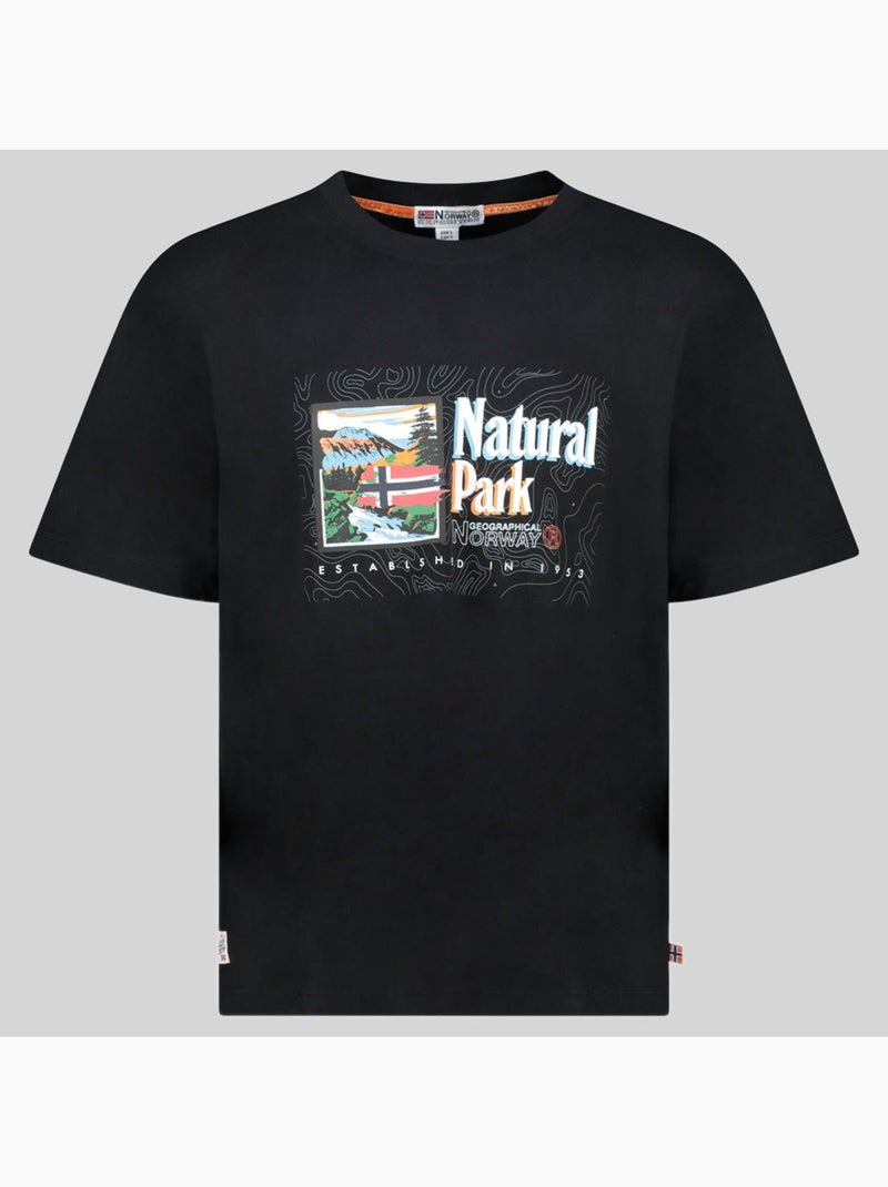 T-shirt jpark – geographical norway Zwart - Kiabi