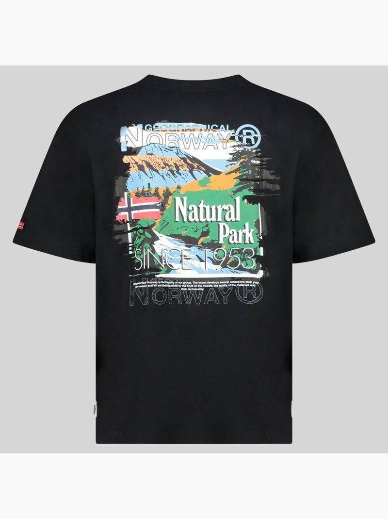 T-shirt jpark – geographical norway Zwart - Kiabi