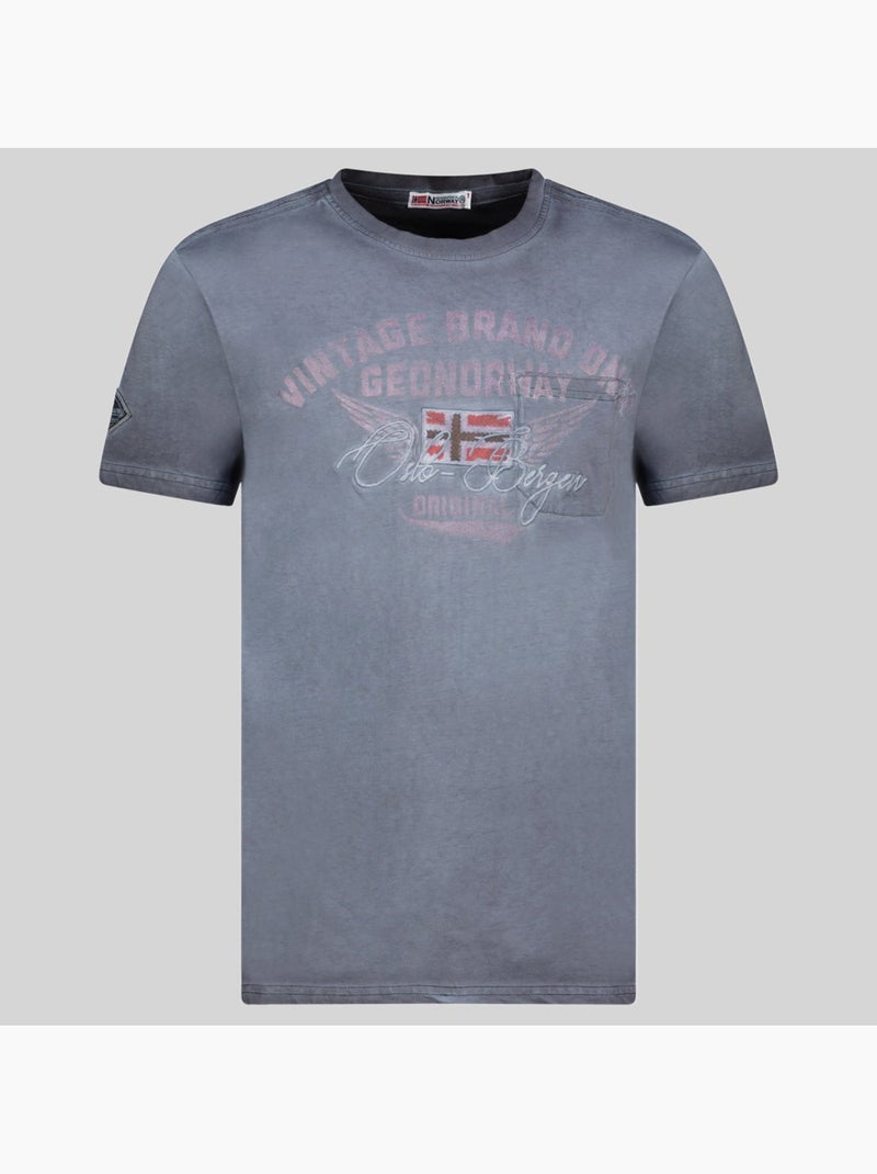 T-shirt jross – geographical norway Bleu marine - Kiabi