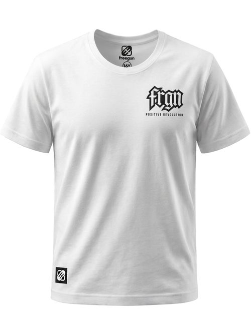 T-shirt junior en coton 140gsm imprimé devant et dos bony freegun - Kiabi T-shirt junior en coton 140gsm imprimé devant et dos bony freegun - Kiabi