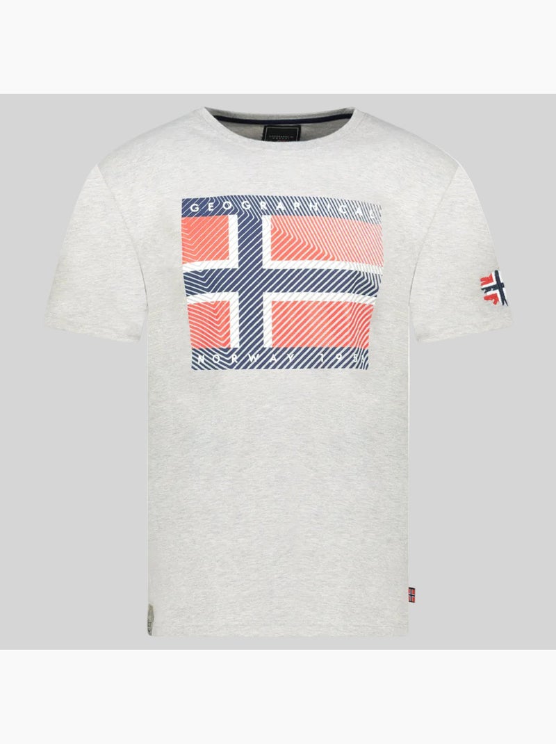 T-shirt junter – geographical norway Lichtgrijs - Kiabi