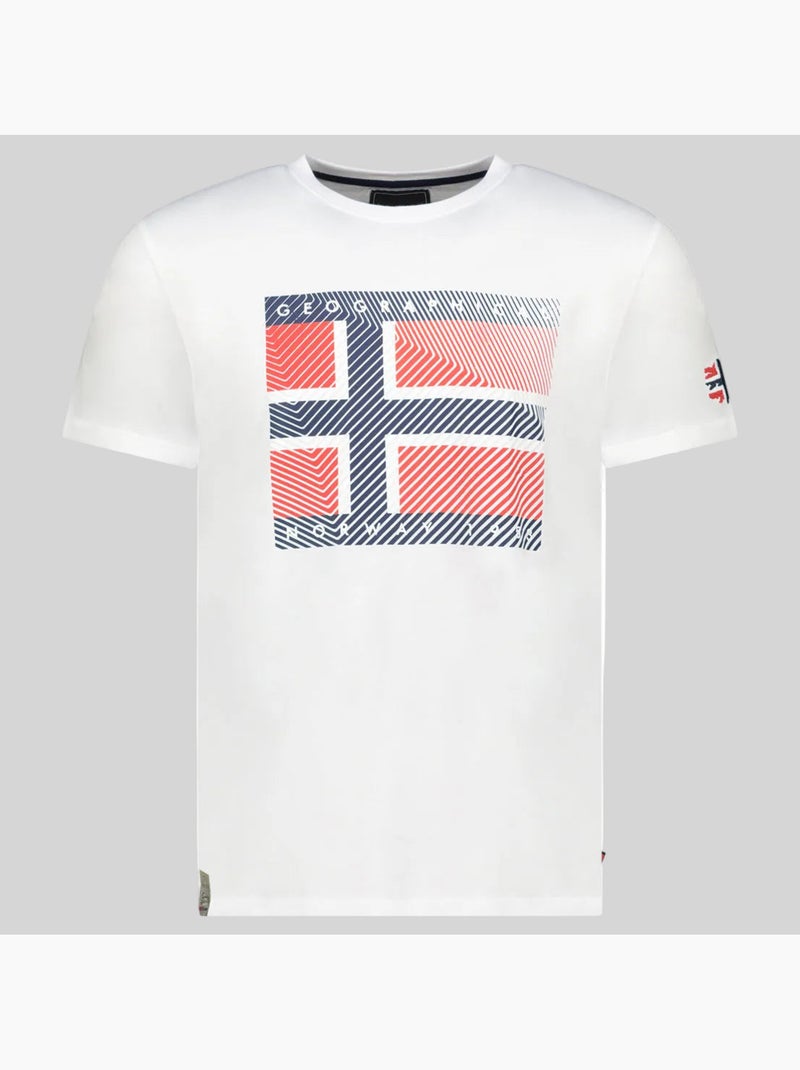 T-shirt junter – geographical norway Wit - Kiabi