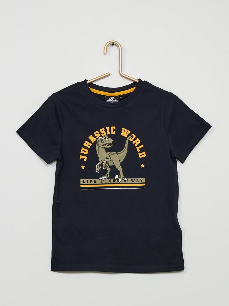 T-shirt 'Jurassic World' Bleu - Kiabi