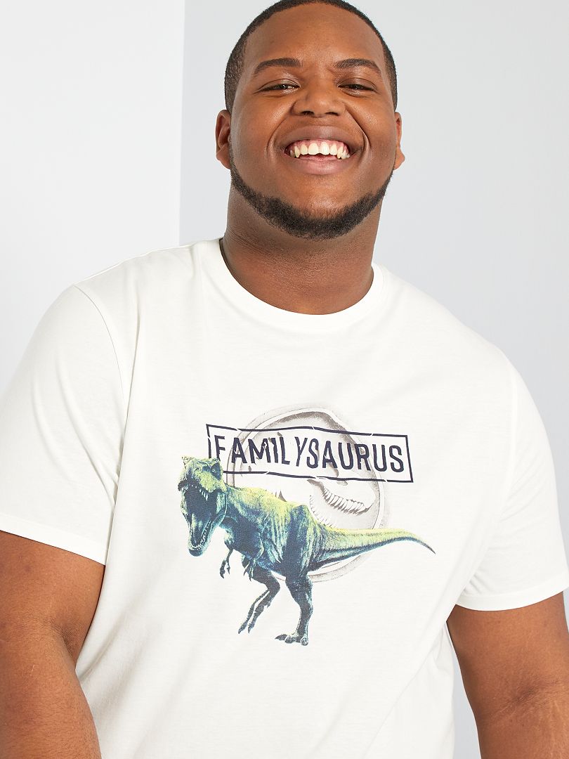 T-shirt 'Jurassic World' écru - Kiabi