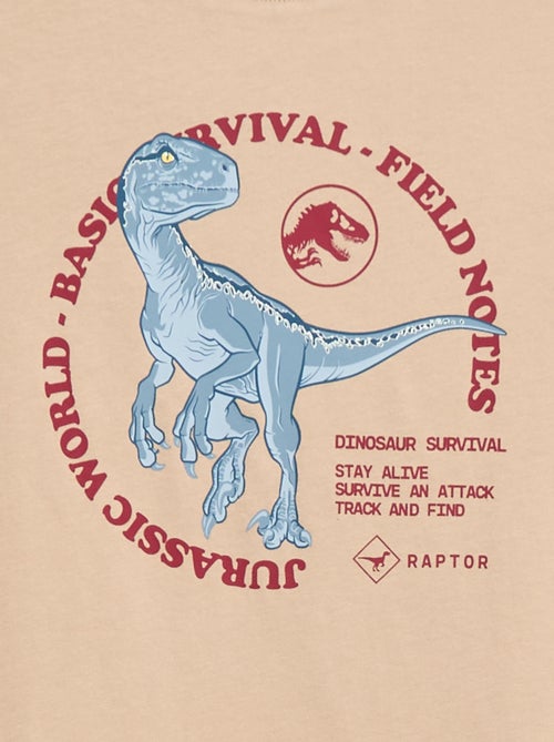 T-shirt 'Jurassic World' en coton uni - Kiabi