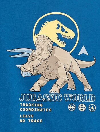 T-shirt 'Jurassic World' en coton uni