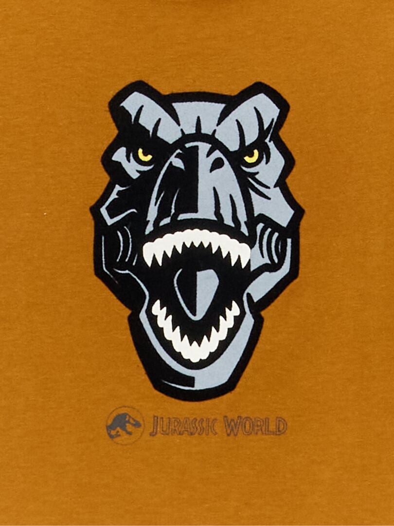 T-shirt 'Jurassic World' manches courtes Marron - Kiabi