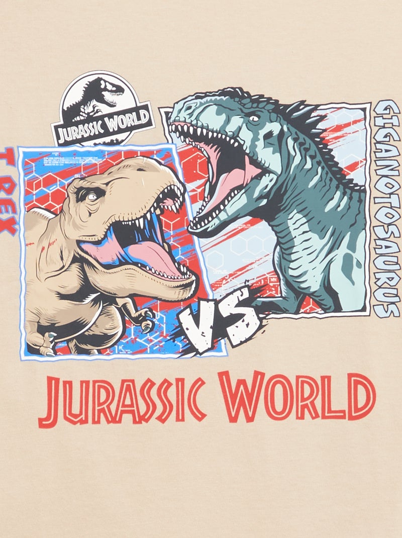 T-shirt 'Jurassic World' met korte mouwen Biege - Kiabi