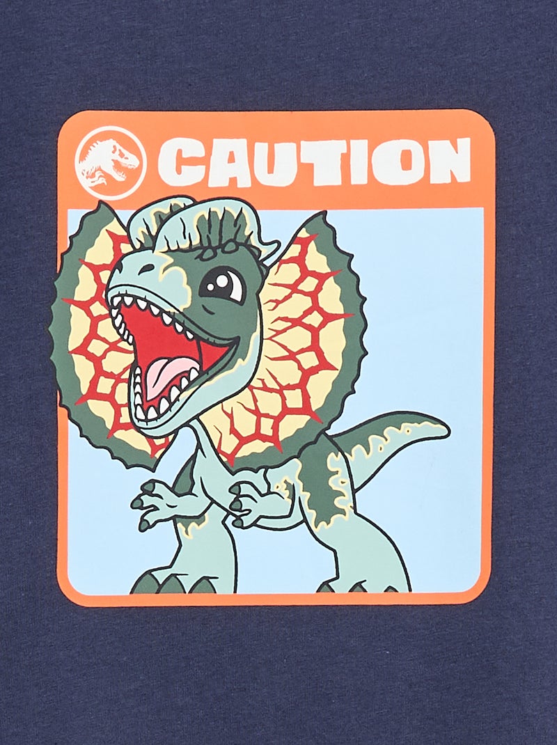 T-shirt 'Jurassic World' met korte mouwen Blauw - Kiabi