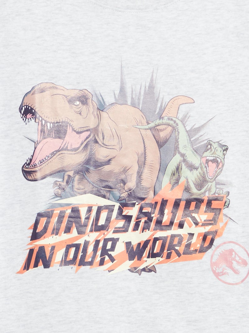 T-shirt 'Jurassic World' met korte mouwen Grijs - Kiabi