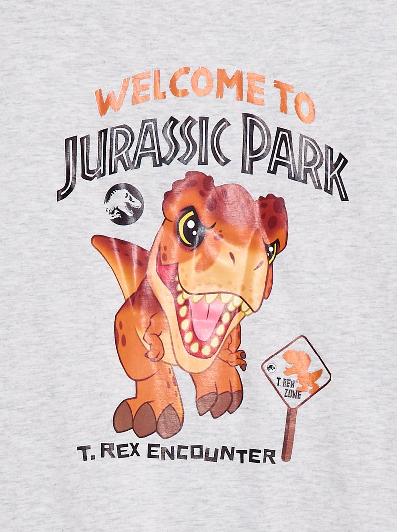 T-shirt 'Jurassic World' met korte mouwen Grijs - Kiabi
