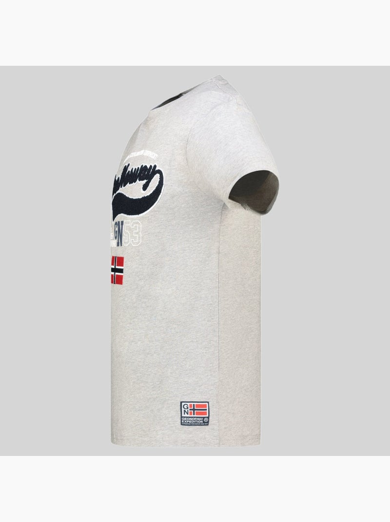 T-shirt jurbank – geographical norway Lichtgrijs - Kiabi