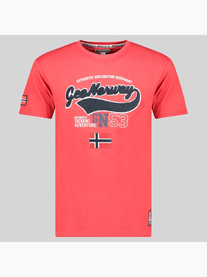 T-shirt jurbank – geographical norway Rouge - Kiabi
