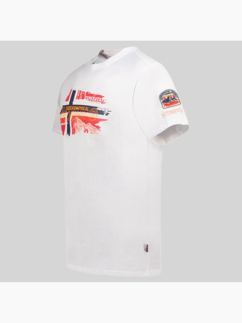 T-shirt jysuis – geographical norway Blanc - Kiabi