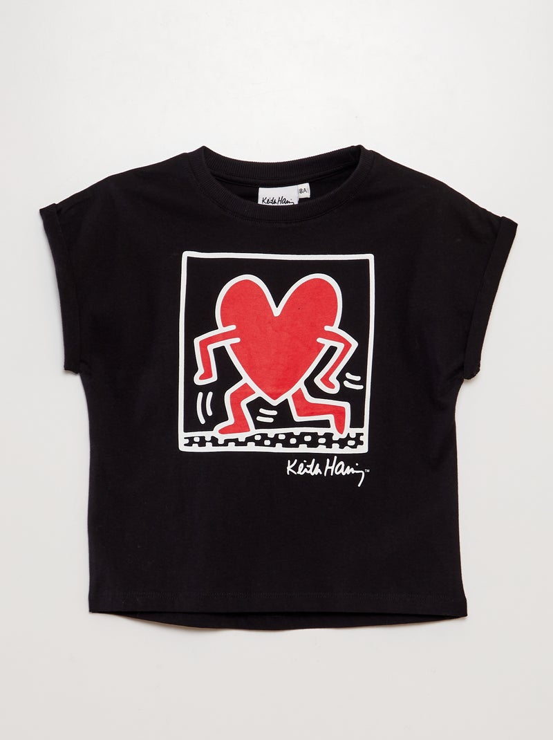 T-shirt 'Keith Haring' - Saint-valentin noir - Kiabi