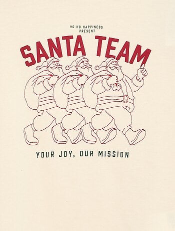 T-shirt 'Kerst' met lange mouwen