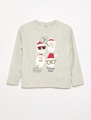 T-shirt 'Kerst' met lange mouwen