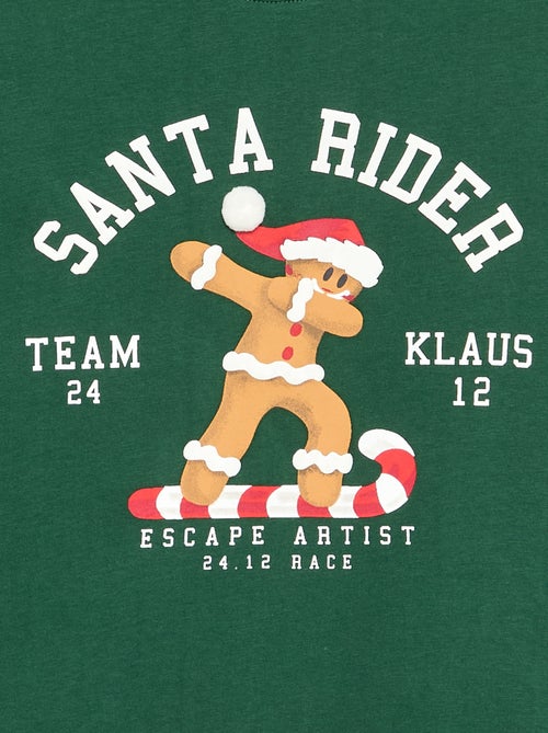 T-shirt 'Kerst' met lange mouwen - Kiabi T-shirt 'Kerst' met lange mouwen - Kiabi