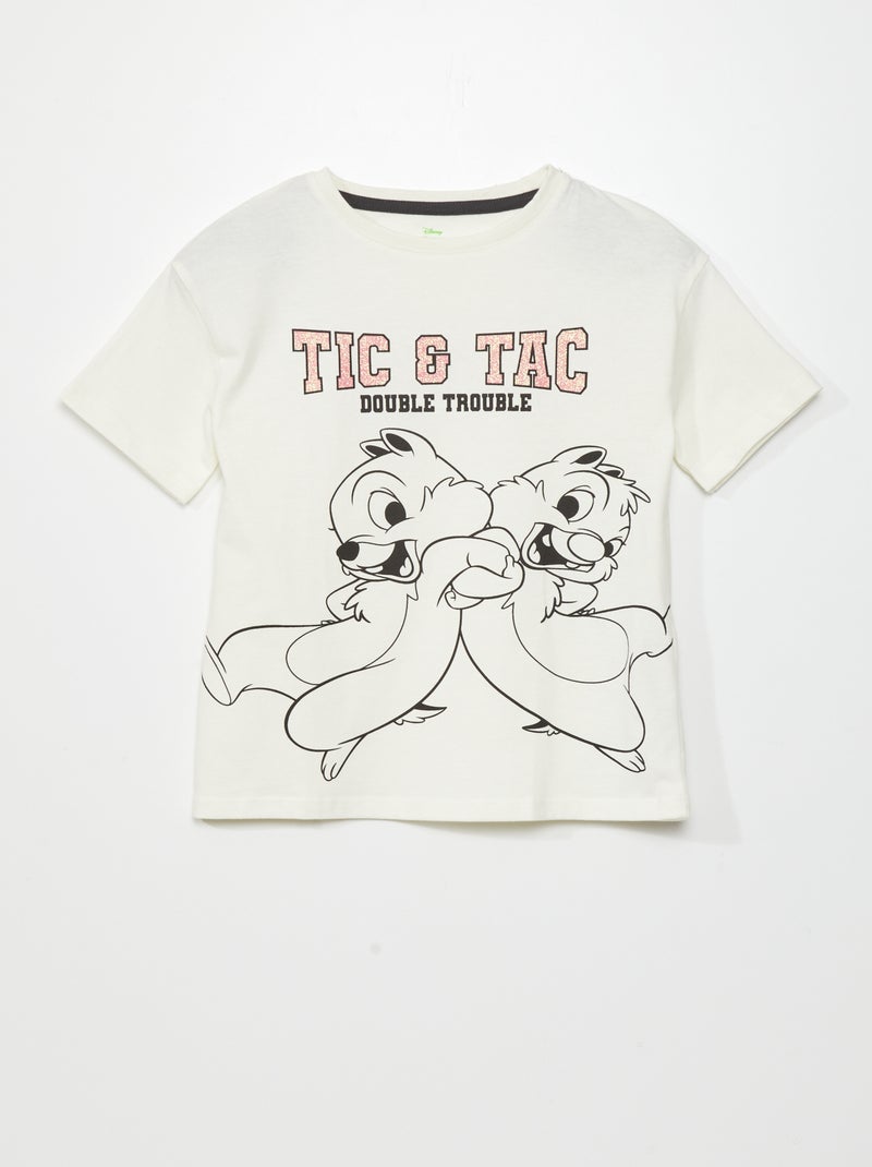 T-shirt 'Knabbel en Babbel' 'Disney' Biege - Kiabi